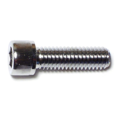 3/8"-16 x 1-1/4" Chrome Plated Grade 8 Steel Coarse Thread Knurled Socket Cap Screws