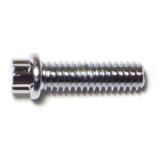 1/4"-20 x 3/4" Chrome Plated Steel Coarse Thread Flange Head 12-Point Cap Screws