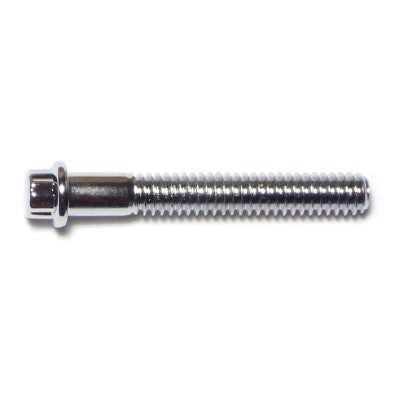 1/4"-20 x 1-3/4" Chrome Plated Steel Coarse Thread Flange Head 12-Point Cap Screws