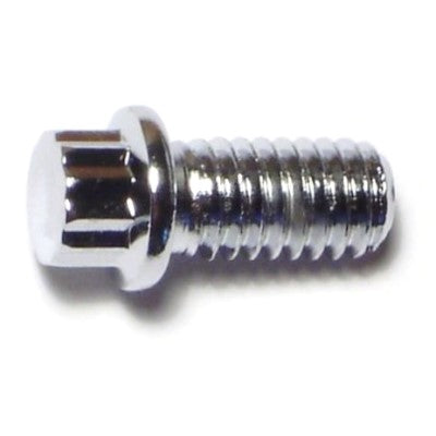 5/16"-18 x 5/8" Chrome Plated Steel Coarse Thread Flange Head 12-Point Cap Screws