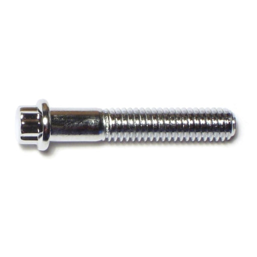 5/16"-18 x 1-3/4" Chrome Plated Steel Coarse Thread Flange Head 12-Point Cap Screws