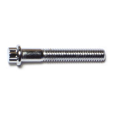 5/16"-18 x 2" Chrome Plated Steel Coarse Thread Flange Head 12-Point Cap Screws