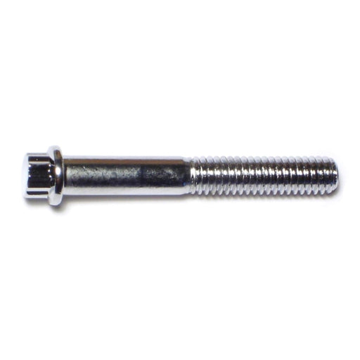 5/16"-18 x 2-1/4" Chrome Plated Steel Coarse Thread Flange Head 12-Point Cap Screws