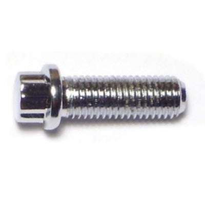 1/4"-28 x 3/4" Chrome Plated Steel Fine Thread Flange Head 12-Point Cap Screws