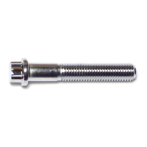 1/4"-28 x 1-1/2" Chrome Plated Steel Fine Thread Flange Head 12-Point Cap Screws