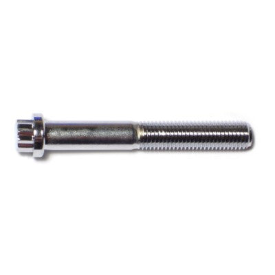 5/16"-24 x 2-1/4" Chrome Plated Steel Fine Thread Flange Head 12-Point Cap Screws