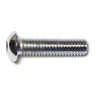 3/8"-16 x 1-1/2" Chrome Plated Grade 8 Steel Coarse Thread Button Head Socket Cap Screws