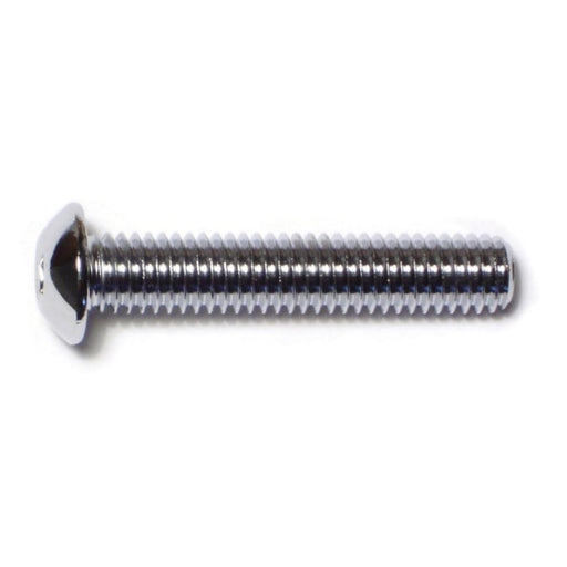 3/8"-16 x 2" Chrome Plated Grade 8 Steel Coarse Thread Button Head Socket Cap Screws