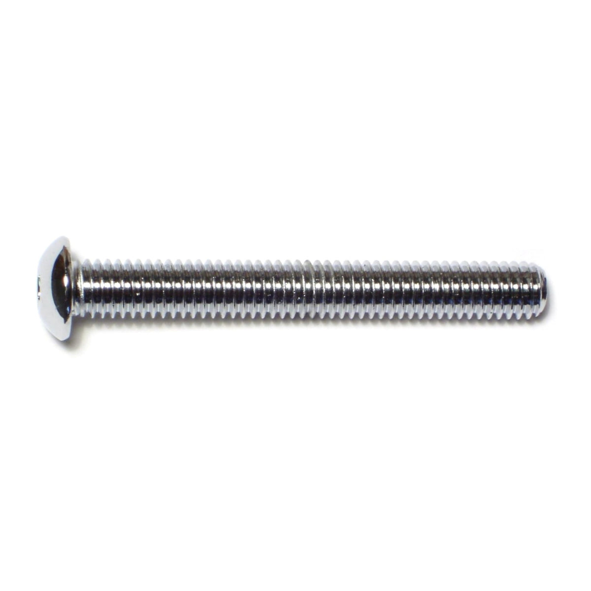 3/8"-16 x 3" Chrome Plated Grade 8 Steel Coarse Thread Button Head Socket Cap Screws