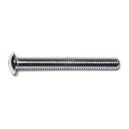 3/8"-16 x 3" Chrome Plated Grade 8 Steel Coarse Thread Button Head Socket Cap Screws