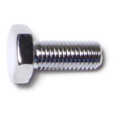 1/4"-28 x 5/8" Chrome Plated Grade 5 Steel Fine Thread Hex Cap Screws