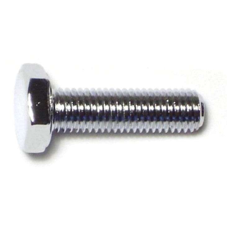1/4"-28 x 7/8" Chrome Plated Grade 5 Steel Fine Thread Hex Cap Screws