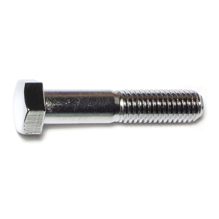 1/2"-13 x 2-1/2" Chrome Plated Grade 5 Steel Coarse Thread Hex Cap Screws