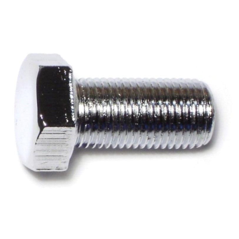 1/2"-20 x 1" Chrome Plated Grade 5 Steel Fine Thread Hex Cap Screws