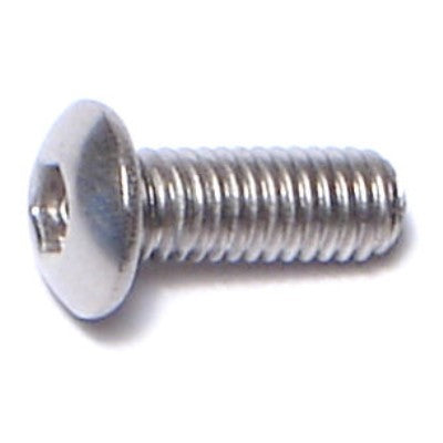 3mm-0.5 x 8mm A2 Stainless Steel Coarse Thread Button Head Hex Socket Cap Screws