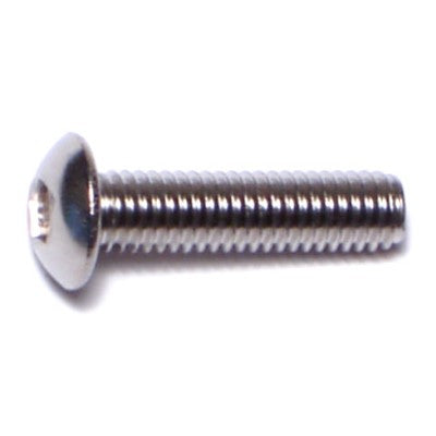 3mm-0.5 x 12mm A2 Stainless Steel Coarse Thread Button Head Hex Socket Cap Screws