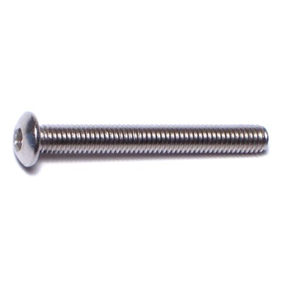 3mm-0.5 x 25mm A2 Stainless Steel Coarse Thread Button Head Hex Socket Cap Screws