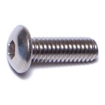 4mm-0.7 x 12mm A2 Stainless Steel Coarse Thread Button Head Hex Socket Cap Screws