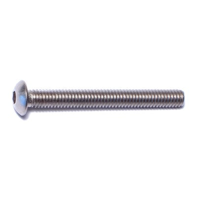 4mm-0.7 x 35mm A2 Stainless Steel Coarse Thread Button Head Hex Socket Cap Screws