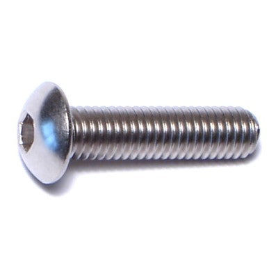 5mm-0.8 x 20mm A2 Stainless Steel Coarse Thread Button Head Hex Socket Cap Screws