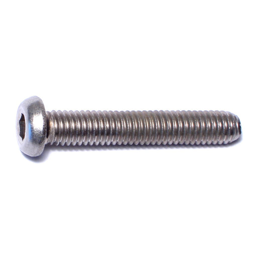 6mm-1.0 x 35mm A2 Stainless Steel Coarse Thread Button Head Hex Socket Cap Screws