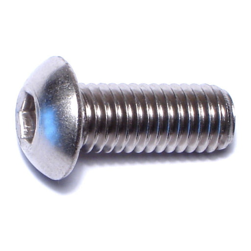 8mm-1.25 x 20mm A2 Stainless Steel Coarse Thread Button Head Hex Socket Cap Screws