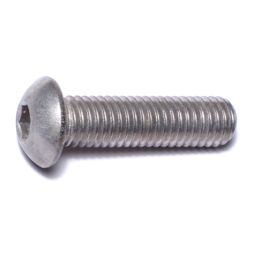 8mm-1.25 x 30mm A2 Stainless Steel Coarse Thread Button Head Hex Socket Cap Screws