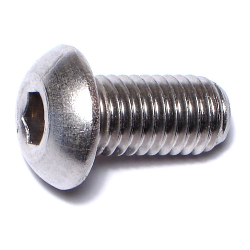 10mm-1.5 x 20mm A2 Stainless Steel Coarse Thread Button Head Hex Socket Cap Screws