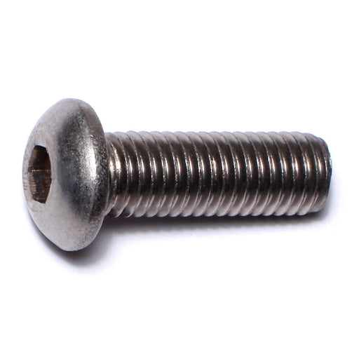 10mm-1.5 x 30mm A2 Stainless Steel Coarse Thread Button Head Hex Socket Cap Screws