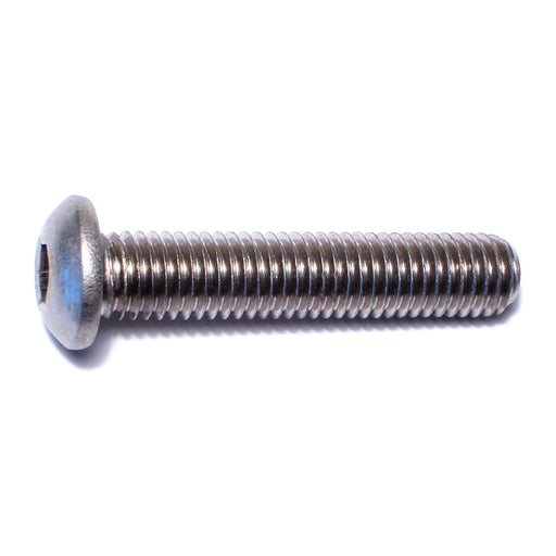 10mm-1.5 x 50mm A2 Stainless Steel Coarse Thread Button Head Hex Socket Cap Screws