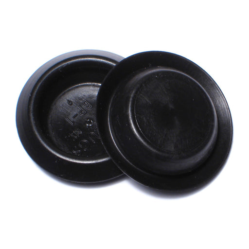 1" Black Plastic Round Head Sheet Metal Plugs