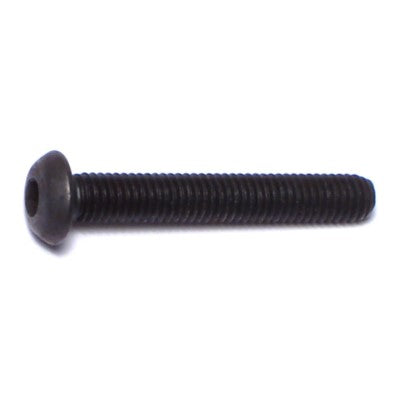 3mm-0.5 x 20mm Black Oxide Class 10.9 Steel Coarse Thread Button Head Hex Socket Cap Screws