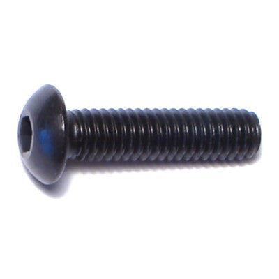 4mm-0.7 x 16mm Black Oxide Class 10.9 Steel Coarse Thread Button Head Hex Socket Cap Screws