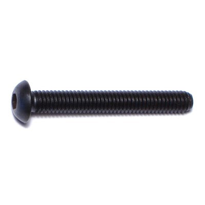 4mm-0.7 x 30mm Black Oxide Class 10.9 Steel Coarse Thread Button Head Hex Socket Cap Screws