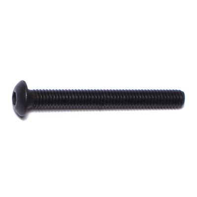 4mm-0.7 x 35mm Black Oxide Class 10.9 Steel Coarse Thread Button Head Hex Socket Cap Screws