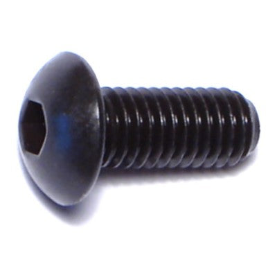 5mm-0.8 x 12mm Black Oxide Class 10.9 Steel Coarse Thread Button Head Hex Socket Cap Screws