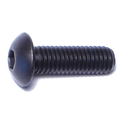 5mm-0.8 x 16mm Black Oxide Class 10.9 Steel Coarse Thread Button Head Hex Socket Cap Screws