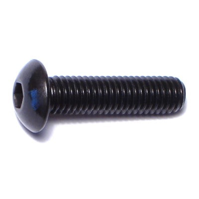 5mm-0.8 x 20mm Black Oxide Class 10.9 Steel Coarse Thread Button Head Hex Socket Cap Screws