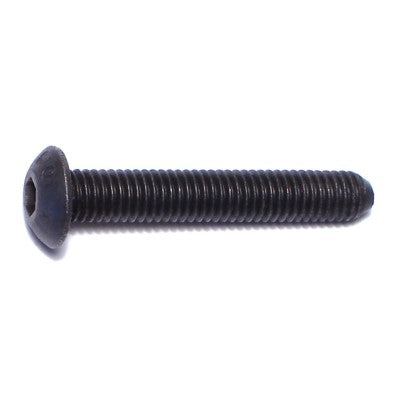 5mm-0.8 x 30mm Black Oxide Class 10.9 Steel Coarse Thread Button Head Hex Socket Cap Screws