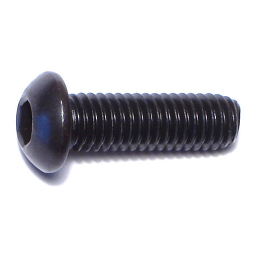 6mm-1.0 x 20mm Black Oxide Class 10.9 Steel Coarse Thread Button Head Hex Socket Cap Screws