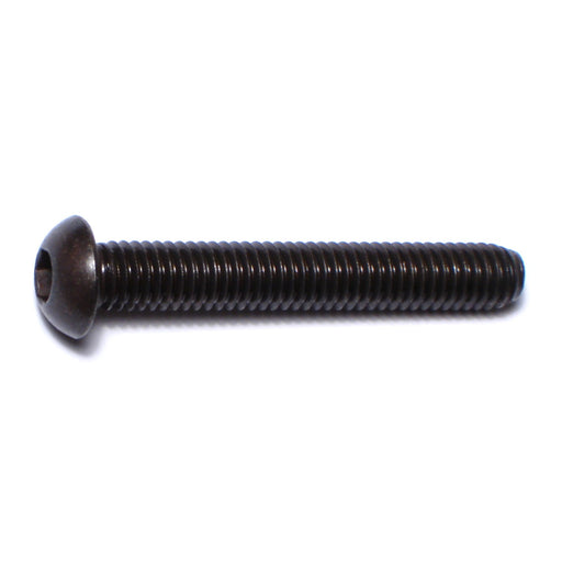 6mm-1.0 x 40mm Black Oxide Class 10.9 Steel Coarse Thread Button Head Hex Socket Cap Screws