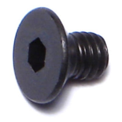 4mm-0.7 x 6mm Black Oxide Class 10.9 Steel Coarse Thread Flat Head Hex Socket Cap Screws