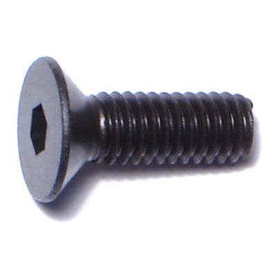 4mm-0.7 x 12mm Black Oxide Class 10.9 Steel Coarse Thread Flat Head Hex Socket Cap Screws