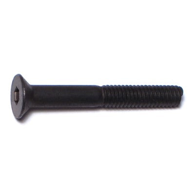 4mm-0.7 x 30mm Black Oxide Class 10.9 Steel Coarse Thread Flat Head Hex Socket Cap Screws