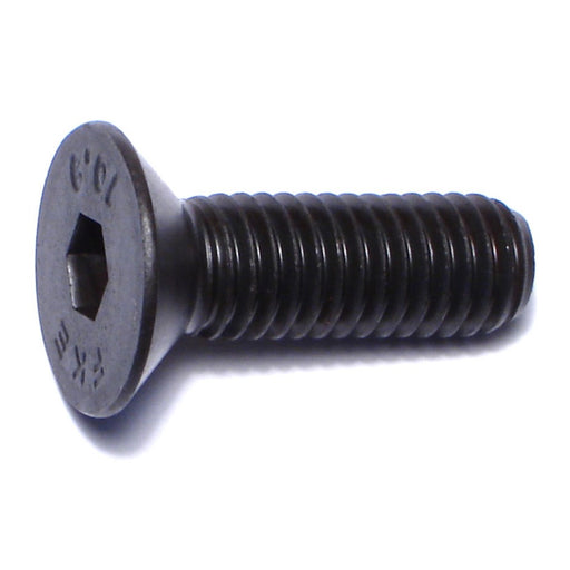 8mm-1.25 x 25mm Black Oxide Class 10.9 Steel Coarse Thread Flat Head Hex Socket Cap Screws