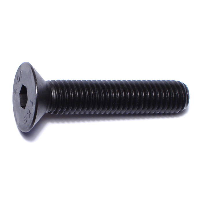 8mm-1.25 x 40mm Black Oxide Class 10.9 Steel Coarse Thread Flat Head Hex Socket Cap Screws