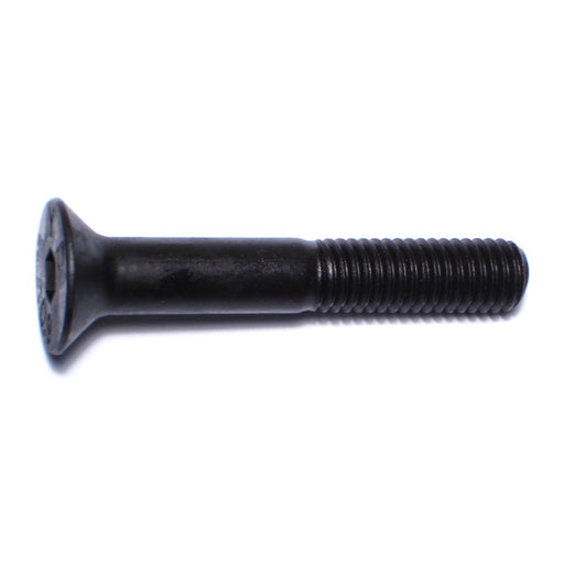 8mm-1.25 x 50mm Black Oxide Class 10.9 Steel Coarse Thread Flat Head Hex Socket Cap Screws