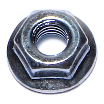4mm-0.7 Zinc Plated Class 8 Steel Coarse Thread Flange Nuts