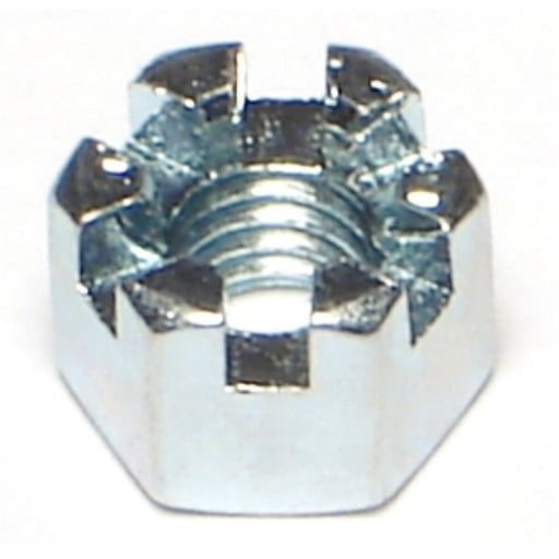 6mm-1.0 Zinc Plated Class 8 Steel Coarse Thread Castle Nuts
