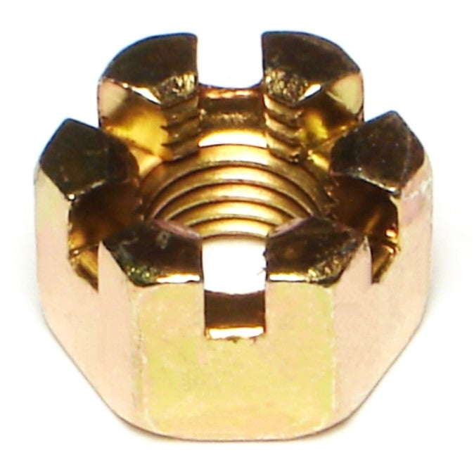 10mm-1.25 Zinc Plated Class 8 Steel Fine Thread Castle Nuts